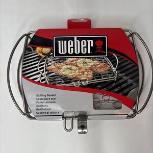 NEW Weber 6470 Stainless Steel Grill Basket 8.3 in X 6.9 in